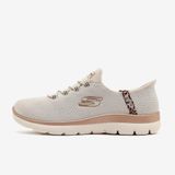 Skechers 150275TK NTMT Summits Leopard Chic Bej Kadın Spor Ayakkabı