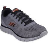 Skechers 232758TK Track-Leshur Air Cooled Memory Foam Erkek Spor Ayakkabı Füme Renkli Nefes Alabilir Poliüretan Taban