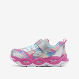 Skechers 303716N SMLT Twisty Glow Sorbet Swirl Küçük Gri Işıklı Kız Çocuk Spor Ayakkabı