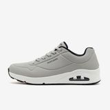 Skechers 52458 LGBK Uno - Stand On Air Gri Erkek Spor Ayakkabı