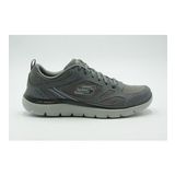 Skechers 52812-Char Summits Gri Erkek Spor Ayakkabı