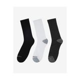 SKECHERS 6'lı Yarım Taban Destekli Crew Çorap Beyaz Çok Renkli, 10-13, S600139-110, beyaz çok renkli, erkek