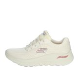 Skechers Arch Fit 2.0 Big League kadın spor ayakkabısı, Doğal ağ dokuma Leylak renkleri lavanta süslemesi, 39 EU