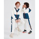Skechers B 2XI-Lock Half Zip Sweatshirt Erkek Çocuk Gs Offwhite Sweatshirt