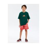 SKECHERS B 5 Inch Swimshort Büyük Erkek Çocuk Deniz Şortu, 9-10 Yaş, SK2610071-0120, kırmızı, Erkek Çocuklar