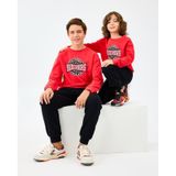 Skechers B Crewneck Sweatshirt Büyük Erkek Çocuk Kırmızı Sweatshirt Sk2520017-3449 Kırmızı