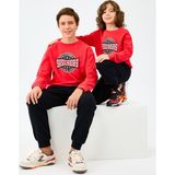 SKECHERS B Crewneck Sweatshirt Büyük Erkek Çocuk Kırmızı Sweatshirt SK2520017-3449