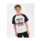 SKECHERS B Graphic Tee T-shirt Büyük Erkek Çocuk Off White Tshirt Sk2510038-102