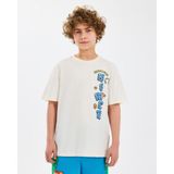 Skechers B Graphic Tee T-Shirt Büyük Erkek Çocuk Offwhite Tshirt Sk2510028-102 - 11 - 12 Yaş - Kırık Beyaz