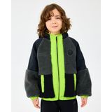 Skechers B Outdoor Fleece Full Zip Sherpa Büyük Erkek Çocuk Siyah Mont SK2520045-1602 - 9 - 10 Yaş
