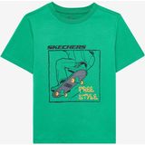 Skechers B Regular Fit Graphic Tee T-Shirt Büyük Erkek Çocuk Dark Green Tshirt SK2510112-300 - Koyu Yeşil - 9 - 10 Yaş