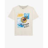 SKECHERS B Regular Fit Graphic Tee T-Shirt Erkek Çocuk Gs Offwhite Tshirt, Offwhite, 7-8