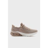 Skechers Bobs Arc Waves 2.0 Logolu File Detaylı Sneaker Bayan Ayakkabı 117638 TAN BEJ