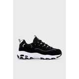 Skechers D'lites - March Forward Deri ve Süet Karışımlı Sneaker Ayakkabı Bayan Ayakkabı 13148 Bkw - Siyah - Beyaz