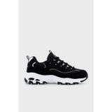 Skechers D'Lites - March Forward Deri ve Süet Karışımlı Sneaker Bayan Ayakkabı 13148 BKW SİYAH-BEYAZ