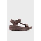 Skechers D'Lux Walker Logolu Cırtlı Kalın Taban Bayan Sandalet 119822 MVE LEYLAK