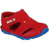 Skechers Erkek Çocuk Kırmızı Sandalet Side Wave Hafif ve Esnek Taban ile Konforlu Tasarım