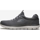 Skechers Erkek Gri Spor Ayakkabı - 52811 CHAR Düz Taban Yapı ile Konforlu Günlük Kullanım için Uygun