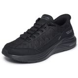 Skechers Erkek Kontur Köpüğü Rahat Fit Eller Serbest Geçmeli Spor Ayakkabı, Siyah/Siyah, 7.5