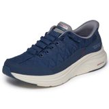 Skechers Erkek Kontur Köpük Rahat Fit Eller Serbest Geçmeli Spor Ayakkabı, Lacivert/Gri, 8