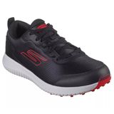 Skechers Erkek Max Fairway 4 Hafif Spikeless Golf Ayakkabısı, Siyah/Kırmızı, 42 EU