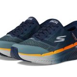 Skechers Erkek Max Yastıklama Premier 2.0 Yükselen Ii Eller Serbest Slip-ins Sneaker, Lacivert/Turuncu, 43 EU