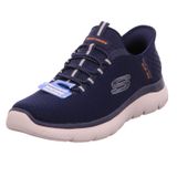 Skechers Erkek Summits High Range spor ayakkabı, Lacivert File Süsleme, 45 EU