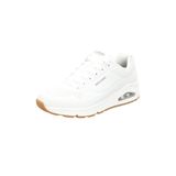 Skechers Erkek Uno Stand On Air spor ayakkabı,White Durabuck Trim,41 EU