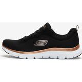 Skechers Flex Appeal 4.0 - Brilliant View Kadın Siyah / Pembe Altin Spor Ayakkabı 149303 Bkrg