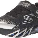Skechers Flex-Glow Bolt Büyük Erkek Çocuk Siyah Işıklı Spor Ayakkabı 400138L Bkbl