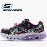 Skechers Flutter Heart Lights - Groovy Swirl 303253L Ortopedik Işıklı Çocuk Spor Ayakkabı