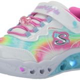 Skechers FLUTTER HEART LİGHTS - GROOVY SWİRL Kız Çocuk Ps Beyaz Işıklı Spor Ayakkabı