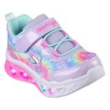 Skechers Flutter Heart Lights - Groovy Swirl Küçük Kız Çocuk Lavanta/Açik Mavi Işıklı Spor Ayakkabı 303253N Lvaq - Lavanta - Açık Mavi