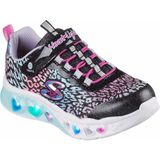Skechers Flutter Heart Lıghts-Loves Wı Işıklı Çocuk Spor Ayakkabı - Siyah - Yeşil - Beyaz