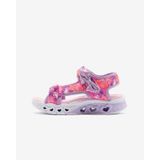 Skechers Flutter Hearts Sandal-blurry Love Büyük Kız Çocuk Pembe Işıklı Sandalet 303110l Pklv Pembe