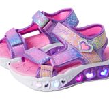 Skechers FLUTTER HEARTS SANDAL Kız Çocuk Gs Mor Işıklı Sandalet