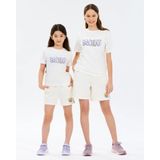 SKECHERS G Graphic Tee Regular T-Shirt Büyük Kız Çocuk Beyaz Tshirt SK2610023-3855