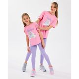 SKECHERS G Graphic Tee T-shirt Büyük Kız Çocuk Pembe Tshirt Sk2510019-610