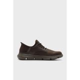 Skechers Garza-Gervin Logolu Deri Casual Ayakkabı Erkek Ayakkabı 205046 Coc - Kahve
