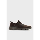 Skechers Garza-Gervin Logolu Deri Casual Erkek Ayakkabı 205046 COC KAHVE