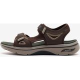 Skechers Go Walk Arch Fit 2.0 Sandal Erkek Kahverengi Sandalet 229309 Brn