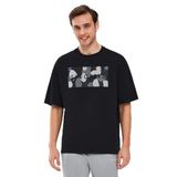 Skechers Graphic T-Shirt M Short Sleeve Erkek Siyah Tshirt