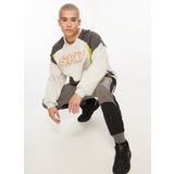 Skechers Gri Erkek Bisiklet Yaka Regular Fit Sweatshirt 032M LW Fleece Crew Neck Sweatshirt