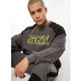 Skechers Gri Erkek Bisiklet Yaka Regular Fit Sweatshirt 040M LW Fleece Crew Neck Sweatshirt