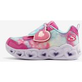 Skechers Heart Lights - Lovin Reflection Küçük Kız Çocuk Pembe Işıklı Spor Ayakkabı 302693n Pktq Pembe