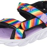 Skechers HYPNO - SPLASH - RAİNBOW LİGHTS 20218L BKMT Kız Çocuk Sandalet Siyah 27 EU