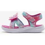 Skechers Jumpsters 303109L Pembe Işıklı Sandalet Kız Çocuk Hafif Yapı ve Yastıklı İç Taban