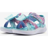 Skechers Jumpsters Sandal - Butterfly Brites Küçük Kız Çocuk Mavi/Multi Işıklı Sandalet 303109N Aqmt - Mavi - Multi