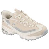 Skechers Kadın D'Lites-Smooth Nostalji, Eller Serbest Slip-ins Sneaker, Doğal/Gri, 38 EU