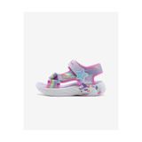 SKECHERS Kız Çocuk Mor Işıklı Sandalet, 303107L LVMT